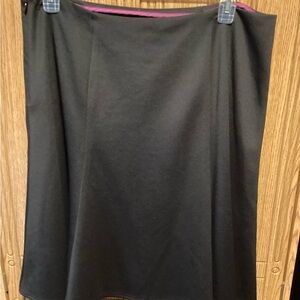 Worthington Red and Gold Midi A-Line Skirt